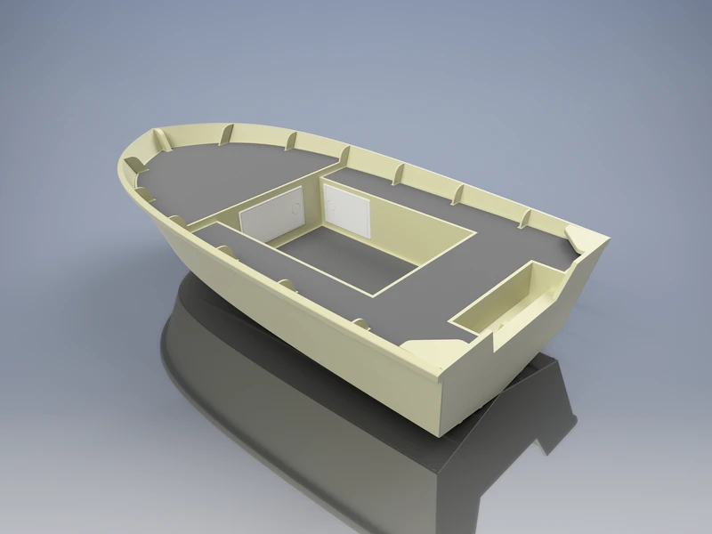 11 foot (3,42m) Plywood Utility Skiff Plans
